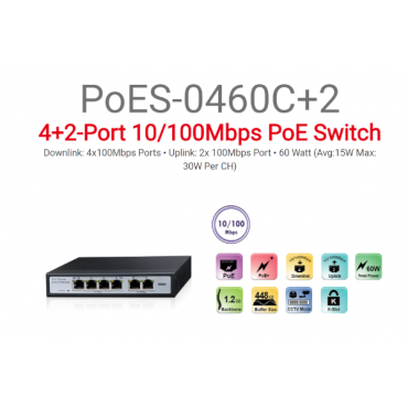 Provision switch 4+2 PORT...